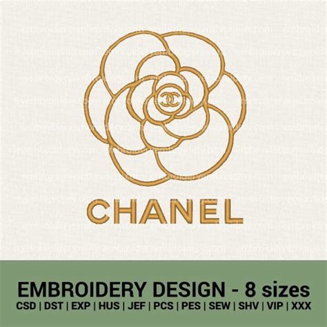 chanel embroidered logo|Chanel embroidery designs.